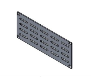 End Plate of Aluminum Gas Detector Enclosure